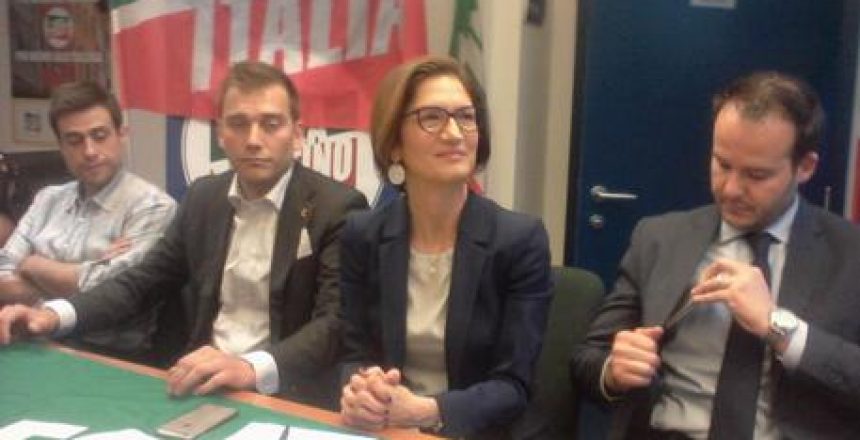 Trento, la parlamentare di Forza Italia Mariastella Gelmini concude campagna elettorale del centro destra